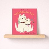 Granddaughter Birthday Card - Cats Granddaughter Birthday Card - Cats