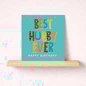 Husband Birthday Card - Words