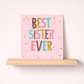 Sister Birthday Card - Words Sister Birthday Card - Words