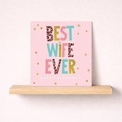 Wife Birthday Card - Words