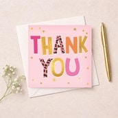Thank You Card - Words Thank You Card - Words
