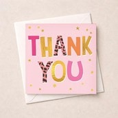 Thank You Card - Words Thank You Card - Words