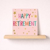 Retirement Card - Stars