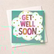 Get Well Soon Card - Cloud