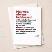 Open Card - May You Always Be Blessed