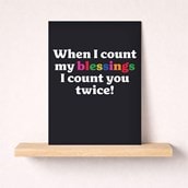 Just To Say Card - When I Count My Blessings Just To Say Card - When I Count My Blessings