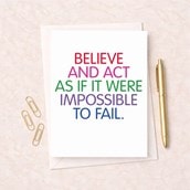 Just To Say Card - Believe And Act