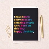 Birthday Card - Most Amazing People Were Born On This Day Birthday Card - Most Amazing People Were Born On This Day