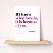 Just To Say Card - I Know What Love Is Just To Say Card - I Know What Love Is