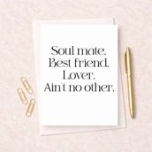 Just To Say Card - Soul Mate Best Friend
