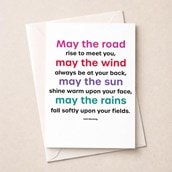 Just To Say Card - May The Road Rise To Meet You Just To Say Card - May The Road Rise To Meet You
