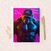 Birthday Card - Hey Big Man Birthday Card - Hey Big Man