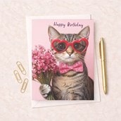 Birthday Card - Birthday Cat