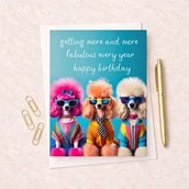 Birthday Card - More And More Fabulous