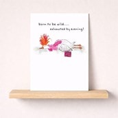 Open Card - Exhausted By Evening