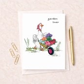 Open Card - Garden Lover Duck