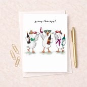 Open Card - Group Therapy Ducks Open Card - Group Therapy Ducks