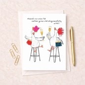 Open Card - Grow Old Disgracefully Ducks