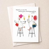 Open Card - Grow Old Disgracefully Ducks