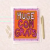 Congratulations Card - Huge Congrats Congratulations Card - Huge Congrats