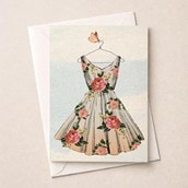 Open Card - Floral Dress