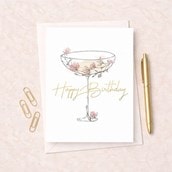 Birthday Card - Birthday Cocktail Birthday Card - Birthday Cocktail