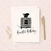 Birthday Card - Bottle Of Perfume Birthday Card - Bottle Of Perfume