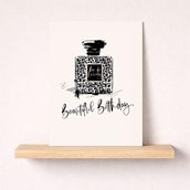 Birthday Card - Bottle Of Perfume Birthday Card - Bottle Of Perfume