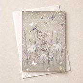 Open Card - Birds & Flowers Open Card - Birds & Flowers