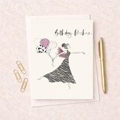 Birthday Card - Angel With Balloons Birthday Card - Angel With Balloons