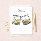 Congratulations Card - Whisky Cheers Congratulations Card - Whisky Cheers