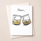 Congratulations Card - Whisky Cheers Congratulations Card - Whisky Cheers