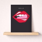 Open Card - Hello Lips Open Card - Hello Lips