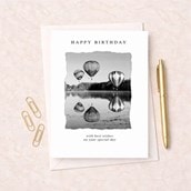 Birthday Card - Hot Air Balloons
