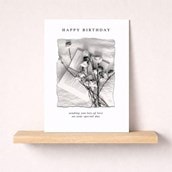 Birthday Card - Book And Roses