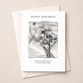 Birthday Card - Book And Roses Birthday Card - Book And Roses