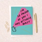 Congratulations Card -  I'm So Proud Of You