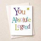 Congratulations Card - You Absolute Legend Congratulations Card - You Absolute Legend