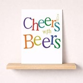 Congratulations Card - Cheers With Beers Congratulations Card - Cheers With Beers