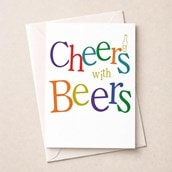 Congratulations Card - Cheers With Beers Congratulations Card - Cheers With Beers