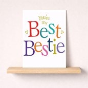 Friendship Card - You're My Best Bestie Friendship Card - You're My Best Bestie