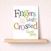 Good Luck Card - Fingers Totally Crossed