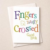 Good Luck Card - Fingers Totally Crossed