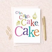 Birthday Card - Cake Cake Cake Birthday Card - Cake Cake Cake