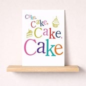 Birthday Card - Cake Cake Cake Birthday Card - Cake Cake Cake