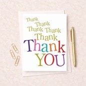Thank You Card - Thank Thank Thank You