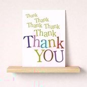 Thank You Card - Thank Thank Thank You Thank You Card - Thank Thank Thank You
