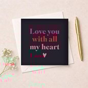 Anniversary Card - Love you with all my heart