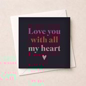 Anniversary Card - Love you with all my heart