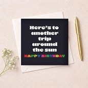 Birthday Card - Another Trip Around The Sun Birthday Card - Another Trip Around The Sun